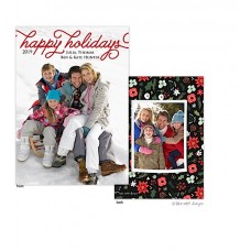 Christmas Digital Photo Cards, Happy Holidays Overlay, Take Note Designs